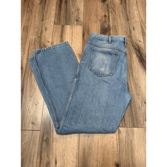 Vintage Diamond Double U Lesotho Made Blue Denim Jeans Size 36 Western - Picture 9 of 9